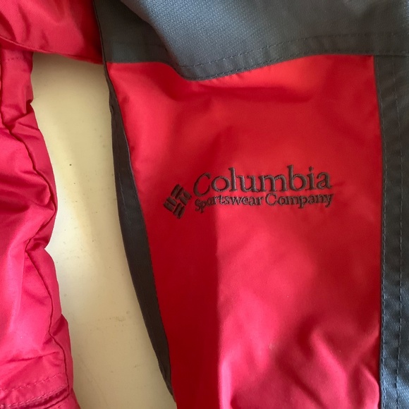Columbia Red Grey Core Interchange Coat Jacket Small - Picture 2 of 13